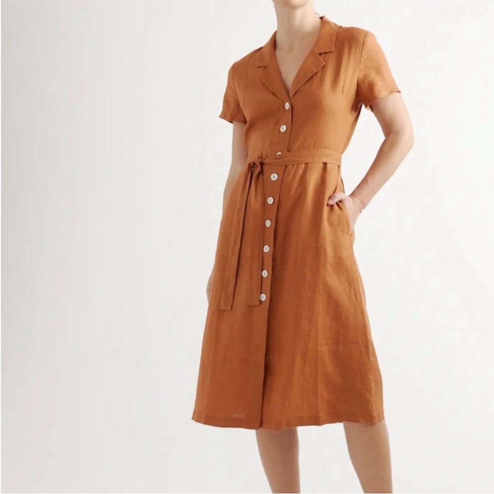 Quince Terracotta Midi Dress